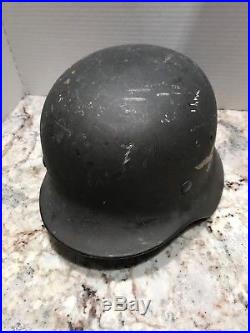 RARE Original Authentic WWII WW2 German Luftwaffe Helmet Marked Q68