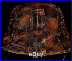 RARE Original WW2 German ELITE Blurred Edge Helmet Cover, Uniform Field Gear Cap
