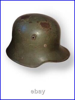 RARE WW1 WW2 German Helmet M17 Original Paint Military WWI