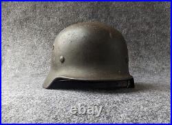 RARE WW2 Field'Heavy Pour' German M40 Helmet