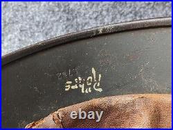 RARE WW2 Field'Heavy Pour' German M40 Helmet