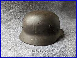 RARE WW2 Field'Heavy Pour' German M40 Helmet