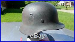 Rare Ww2 German Elite Forces Single Decal M40 Helmet Quist Q64