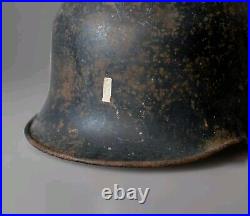 RARE WW2 German Helmet M34 Original Paint Military WWII Balkan Found