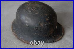 RARE WW2 German Helmet M34 Original Paint Military WWII Balkan Found