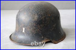 RARE WW2 German Helmet M34 Original Paint Military WWII Balkan Found