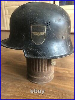 Rare German WW2 Helmet Bahnschutzpolizei