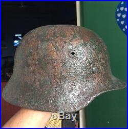 Rare Quality WW2 German Eastfield Troops M-35/40 Helmet with Certificate