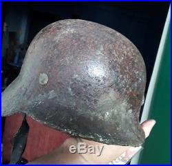 Rare Quality WW2 German Eastfield Wehrmacht Troops M-35/40 Helmet w. Certificate
