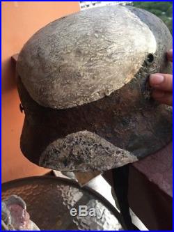 Rare Quality WW2 German Special Troops M-35/40 Helmet with Certificate