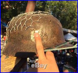 Rare Quality nice WW2 German Special Troops M-35/40 Helmet with Certificate