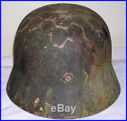 Rare WW2 German Sand Camo Helmet