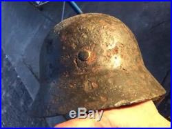 Rare beautiful WW2 German Youth M-35/40 Helmet with Certificate