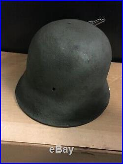 Rebuilt German WW2 M42 Helmet