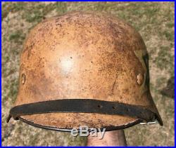 Superb and Historic DAK German WW2 Jewish Brigade Captured Helmet