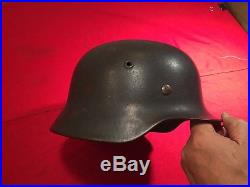 Sz 57 ET64 WW2 German Combat LW M40 Helmet w original paint