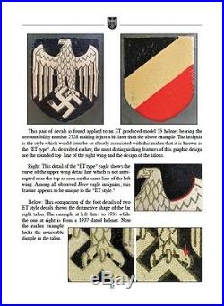 The Helmet Decals of the Third Reich Ken Niewiarowicz WW2 German Decal Book WWII