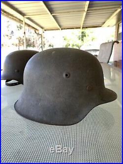 Untouched Original WW2 German helmet M42 CKL Hkp 64