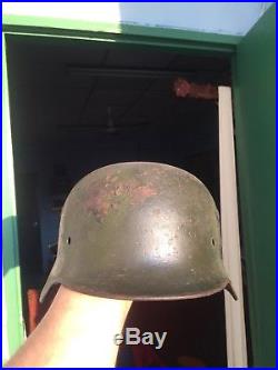Very Beautiful Original German WW2 M-35/40 Helmet Marked ET 66