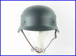 Very Good WW2 German M35 Steel Helmet Field Gray Best Replica Helmets New