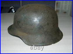 Very rare German WW2 Army Helmet M42 without ventilation holes Ventless m45