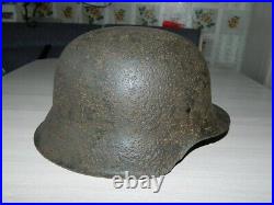 Very rare German WW2 Army Helmet M42 without ventilation holes Ventless m45