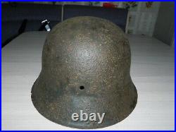 Very rare German WW2 Army Helmet M42 without ventilation holes Ventless m45