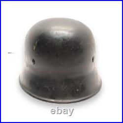 Vintage Original Steel WW2 German Helmet With Original Liner & Chin Strap WWII