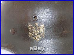 Vintage WW2 German Wehrmacht M40 EF62 helmet all original
