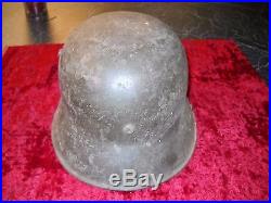 Vintage W W 2 German Metal Helmet In as found condition