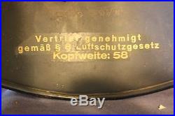 Vintage Ww2 Luftschutz Gladiator Type German CIVIL Defense Helmet