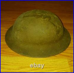 Vintage Ww 2 Military Helmet German/british Original Air Raid Helmet Metal