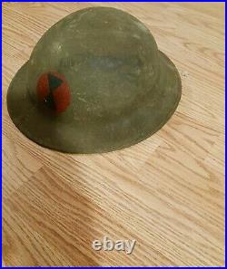 Vintage Ww 2 Military Helmet German/british Original Air Raid Helmet Metal