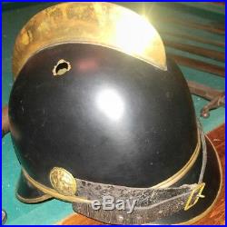 WW1 German Bavarian Fire brigade helmet, Brought back from WW2