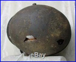 WW1 German DD M17 WW2 Transitional Elite Force Helmet + Liner & Chinstrap SCARCE