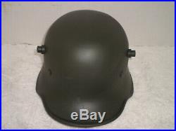 WW1 German steel helmet, transitional, WW2 liner, chinstrap