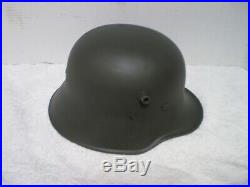 WW1 German steel helmet, transitional, WW2 liner, chinstrap
