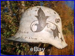 WW2 Finnish Winter War Medic M18 Steel Helmet WW1 German Stahlhem Camo Casque