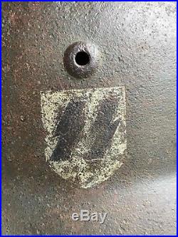 WW2 GERMAN HELMET M42 ELITE reverse decal