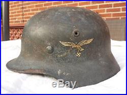 Ww2 German Helmet Single Decal Luftwaffe Rare And Original