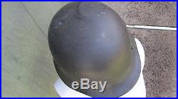 Ww2 German M35 Helmet Gray With Original Liner