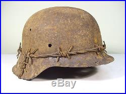 Ww2 German M42 Helmet From Kurland