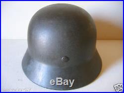 Ww2 German M. 40 Helmet, Single Decal Wh / Heer, Complete, Size 64