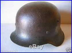 Ww2 German M. 42 Helmet, Single Decal Wh / Heer, With Inner Circle