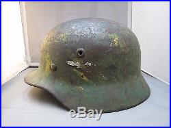Ww2 German Steel Helmet With The Original Liner