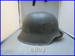 Ww2 German Steel Helmet With The Original Liner And Chin Strap