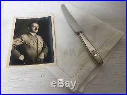 WW2 German Adolf Hitler napkin post card obersalzberg berghof eva braun helmet
