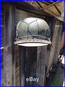 WW2 German Army Heer M42 helmet sz 66 / 59 cm original shell chicken wire WWII