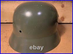 WW2 German Army Helmet M40 Well restored and repainted