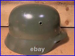 WW2 German Army Helmet M40 Well restored and repainted
